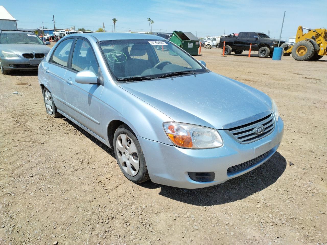 KIA SPECTRA EX 2008 with VIN KNAFE121385536685 - Photo from auction