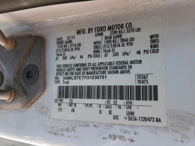 Photo 10 from auction – 2016 FORD TRANSIT CO with VIN NM0LS7E77G1236751