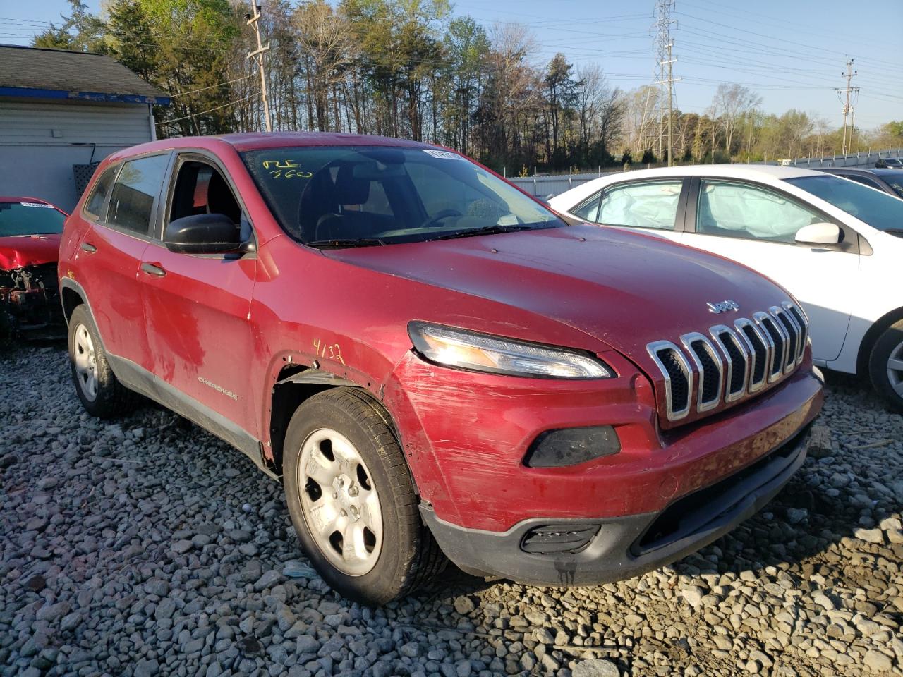 JEEP CHEROKEE S 2014 with VIN 1C4PJLAB0EW185197 - Photo from auction