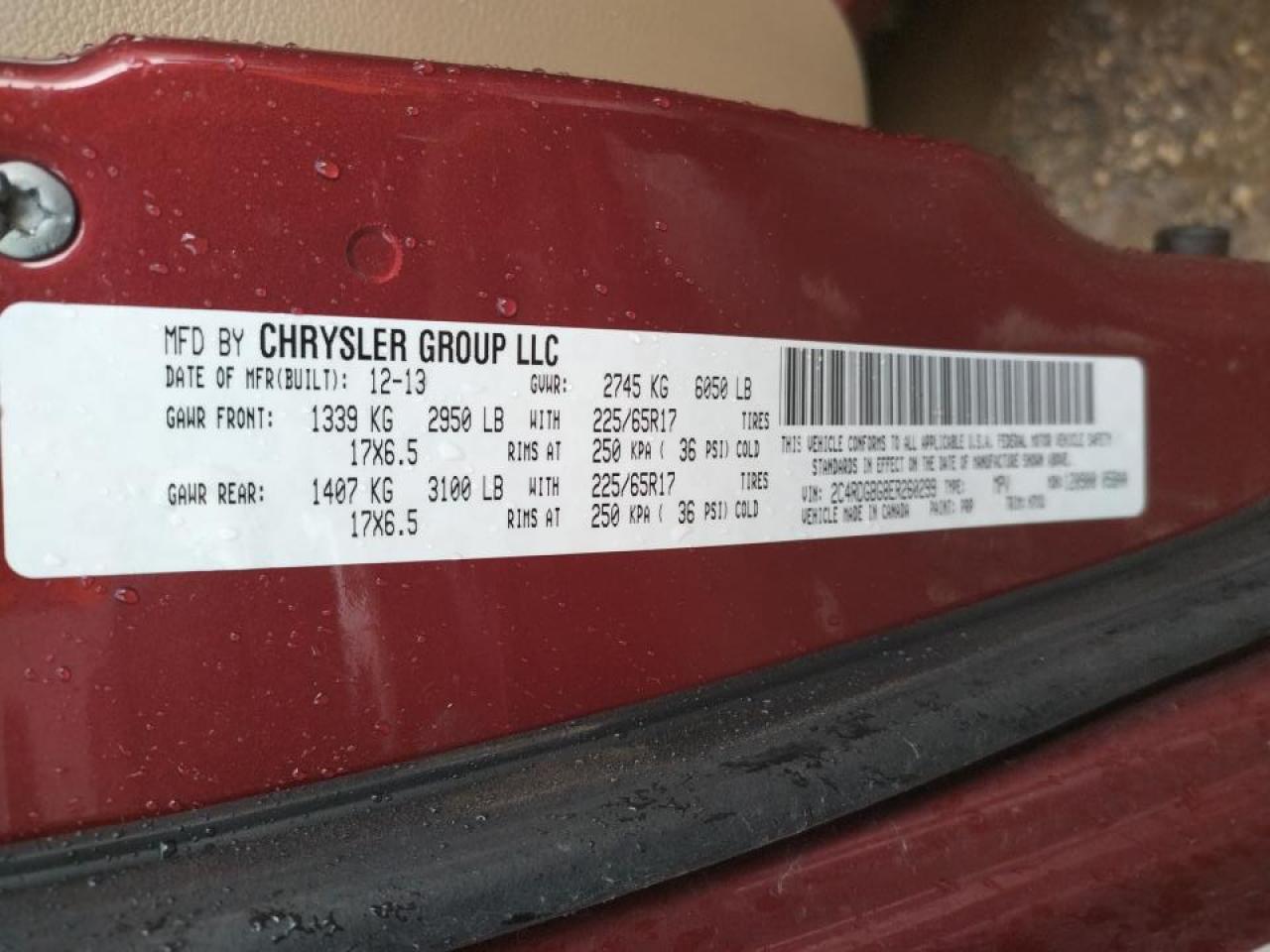 Photo 10 from auction – 2014 DODGE GRAND CARA with VIN 2C4RDGBG8ER260299