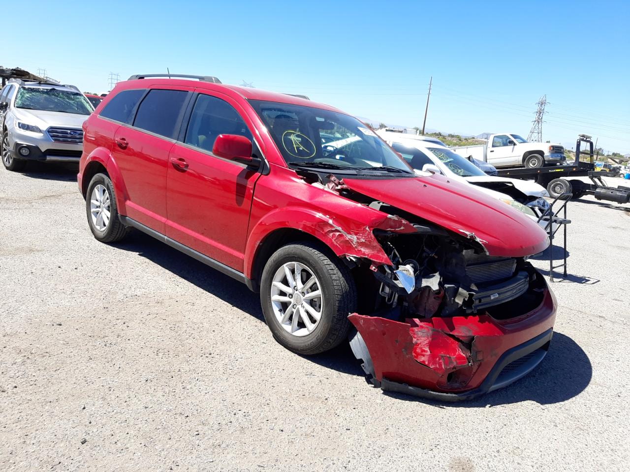 DODGE JOURNEY SX 2015 with VIN 3C4PDCBG5FT529034 - Photo from auction