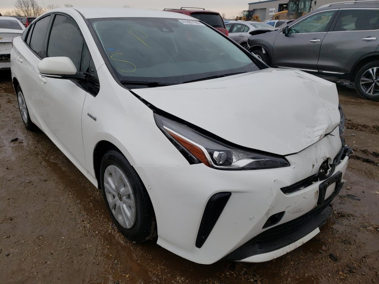 TOYOTA PRIUS 2019 with VIN JTDKARFUXK3075312 - Photo from auction