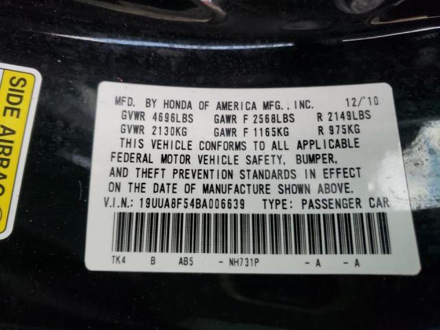 Photo 10 from auction – 2011 ACURA TL with VIN 19UUA8F54BA006639