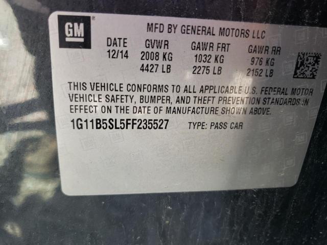 Photo 10 from auction – 2015 CHEVROLET MALIBU LS with VIN 1G11B5SL5FF235527