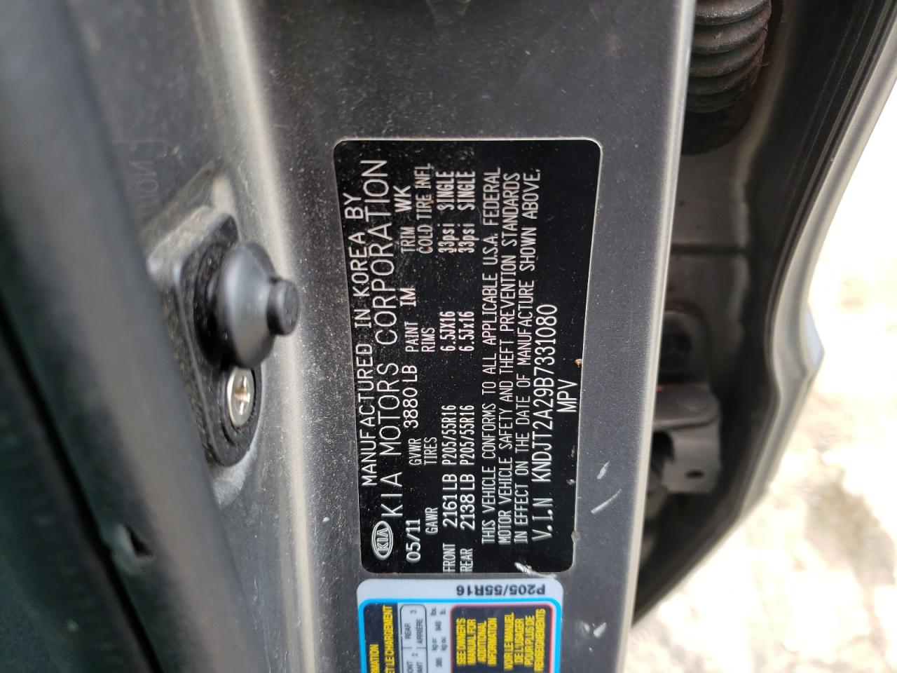 Photo 10 from auction – 2011 KIA SOUL + with VIN KNDJT2A29B7331080