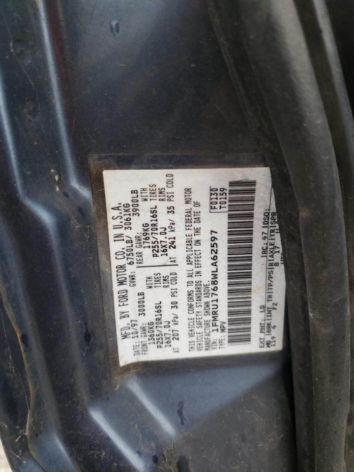 Photo 10 from auction – 1998 FORD EXPEDITION with VIN 1FMRU1768WLA62597