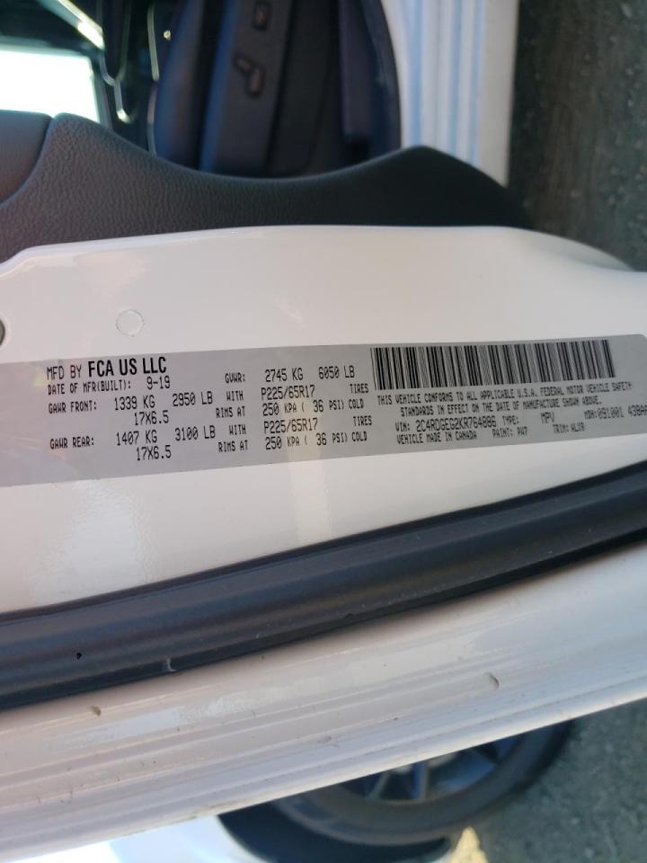 Photo 10 from auction – 2019 DODGE GRAND CARA with VIN 2C4RDGEG2KR764886