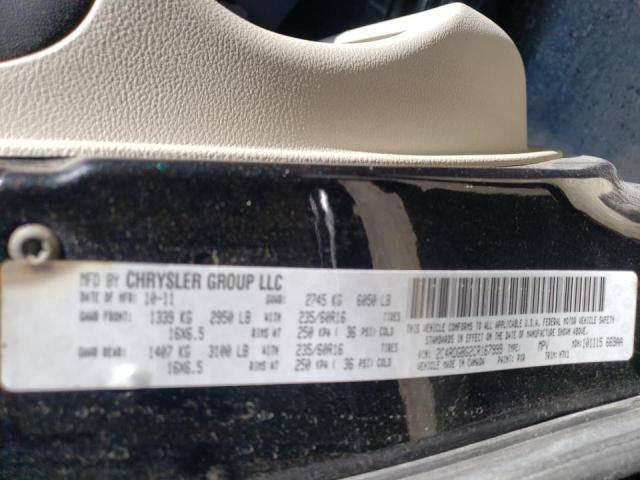 Photo 10 from auction – 2012 DODGE GRAND CARA with VIN 2C4RDGBG2CR167999