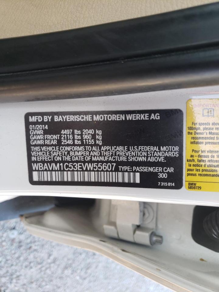 Photo 10 from auction – 2014 BMW X1 SDRIVE2 with VIN WBAVM1C53EVW55607