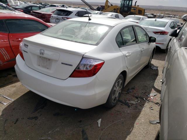 Photo 4 from auction – 2012 HONDA CIVIC HYBR with VIN JHMFB4F22CS006488