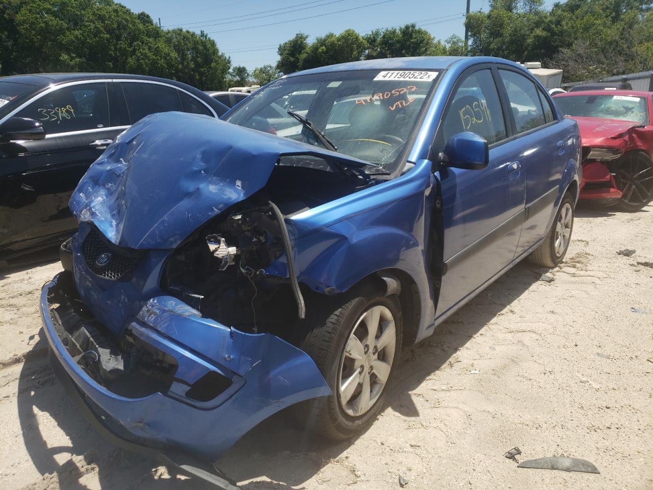 Photo 2 from auction – 2008 KIA RIO BASE with VIN KNADE123986305857