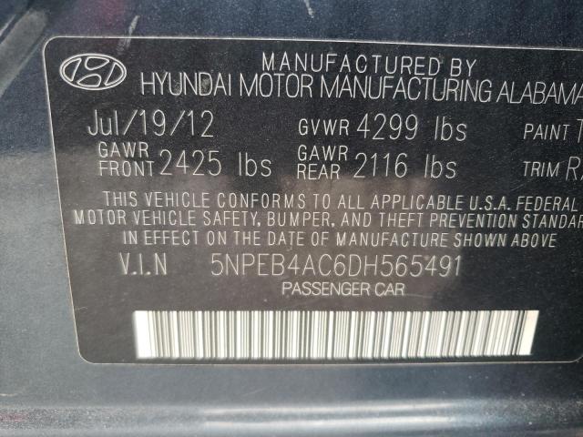 Photo 10 from auction – 2013 HYUNDAI SONATA GLS with VIN 5NPEB4AC6DH565491