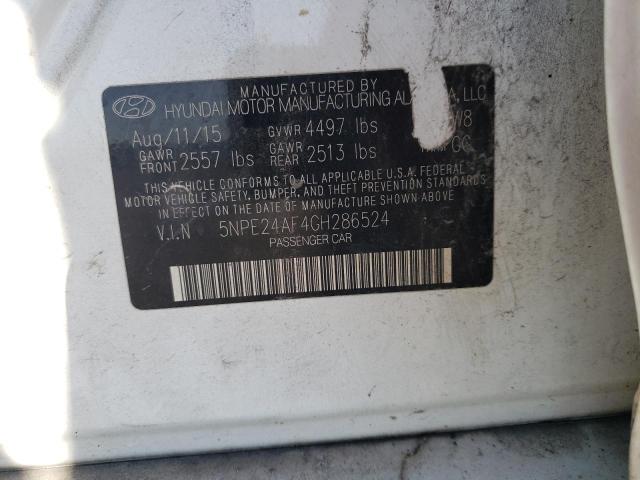 Photo 10 from auction – 2016 HYUNDAI SONATA SE with VIN 5NPE24AF4GH286524