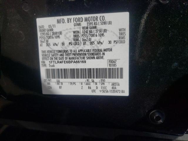 Photo 10 from auction – 2011 FORD RANGER SUP with VIN 1FTLR4FE6BPA66169