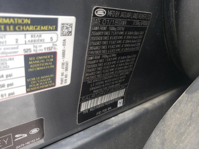 Photo 10 from auction – 2018 LAND ROVER DISCOVERY with VIN SALRT2RV7JA055347