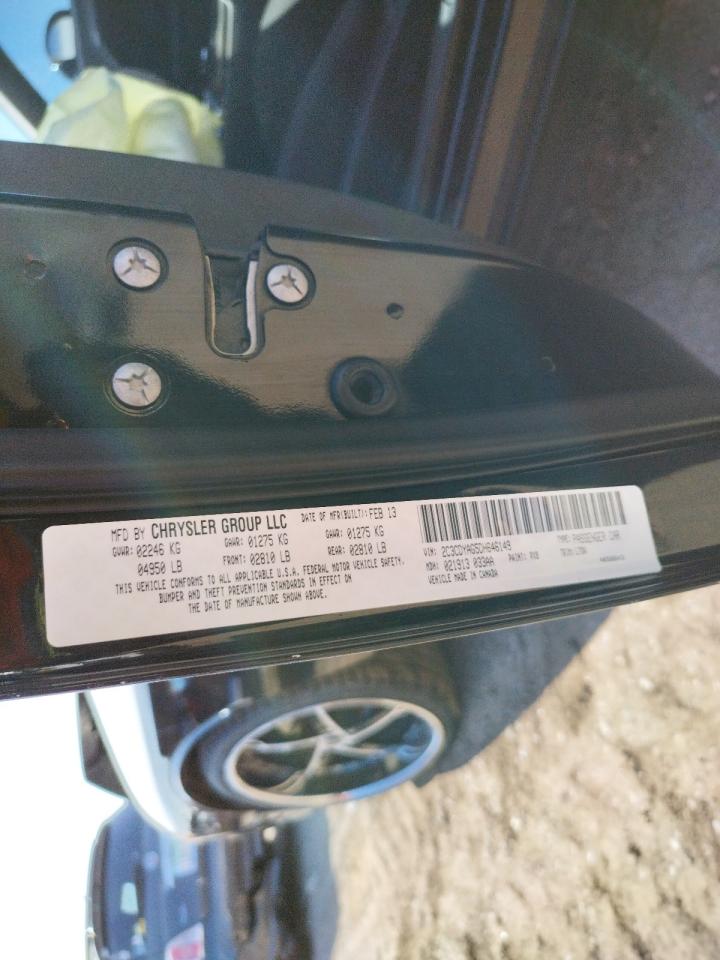 Photo 10 from auction – 2013 DODGE CHALLENGER with VIN 2C3CDYAG5DH646149