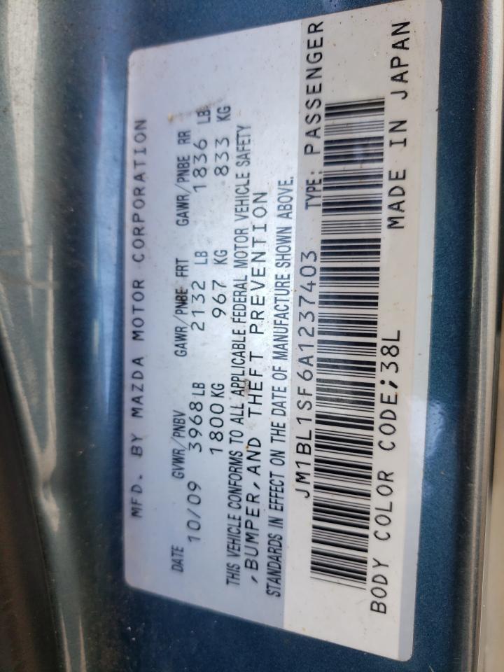Photo 10 from auction – 2010 MAZDA 3 I with VIN JM1BL1SF6A1237403