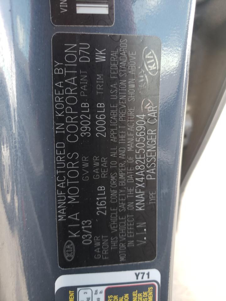 صورة رقم 10 من المزاد - 2014 KIA FORTE EX مع VIN KNAFX4A82E5056904