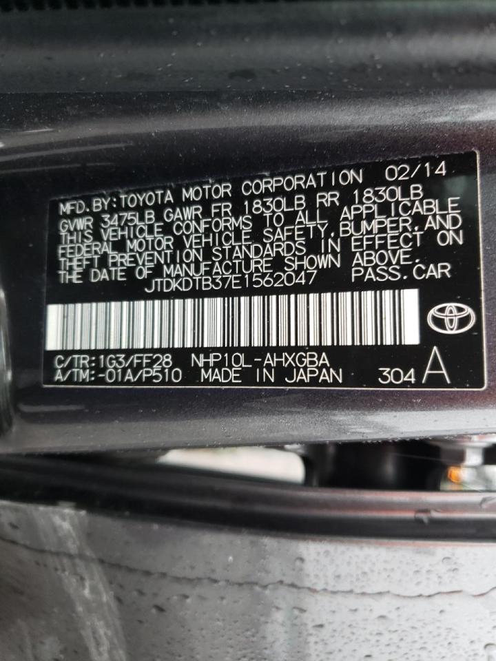 Photo 10 from auction – 2014 TOYOTA PRIUS C with VIN JTDKDTB37E1562047