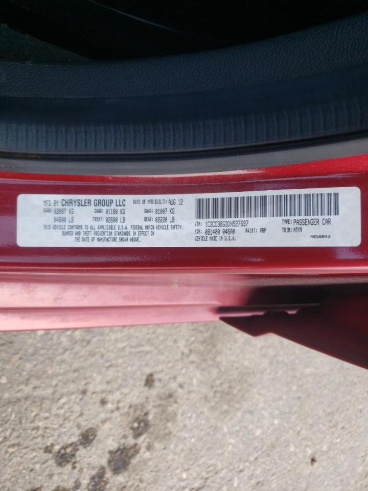 Photo 10 from auction – 2013 CHRYSLER 200 TOURIN with VIN 1C3CCBBG3DN527697