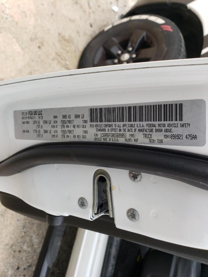 Photo 10 from auction – 2019 RAM 1500 CLASS with VIN 1C6RR6FG8KS699851