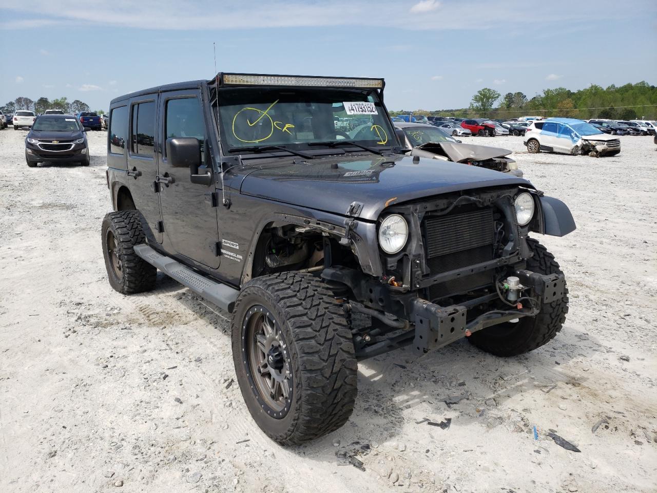 JEEP WRANGLER U 2016 with VIN 1C4BJWDG7GL287717 - Photo from auction