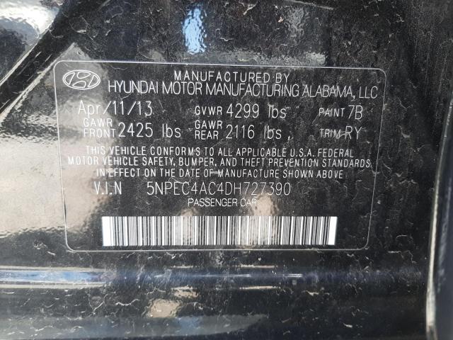 Photo 10 from auction – 2013 HYUNDAI SONATA SE with VIN 5NPEC4AC4DH727390