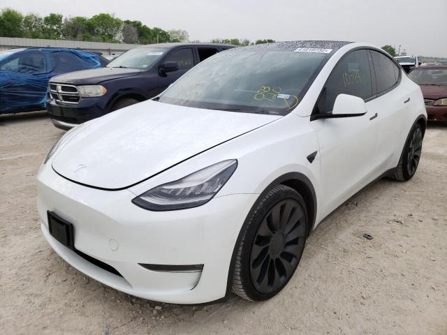 Photo 2 from auction – 2021 TESLA MODEL Y with VIN 5YJYGDEF7MF073120