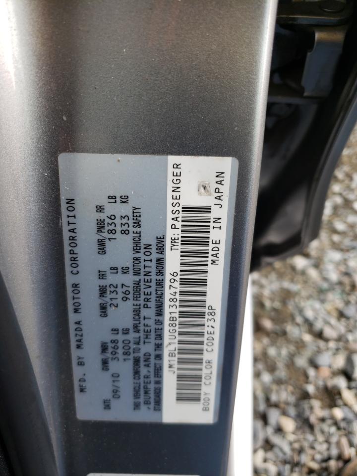 Photo 10 from auction – 2011 MAZDA 3 I with VIN JM1BL1UG8B1384796