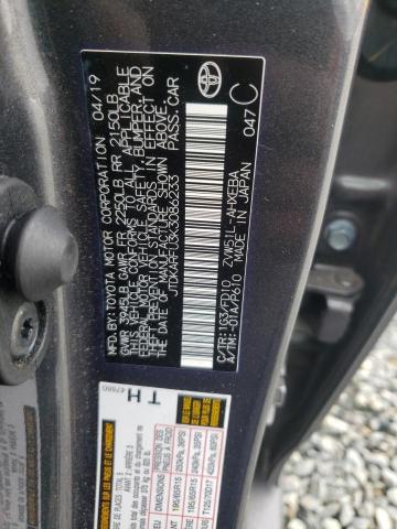 Photo 10 from auction – 2019 TOYOTA PRIUS with VIN JTDKARFU3K3086233