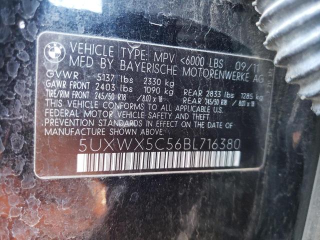 Photo 10 from auction – 2011 BMW X3 XDRIVE2 with VIN 5UXWX5C56BL716380