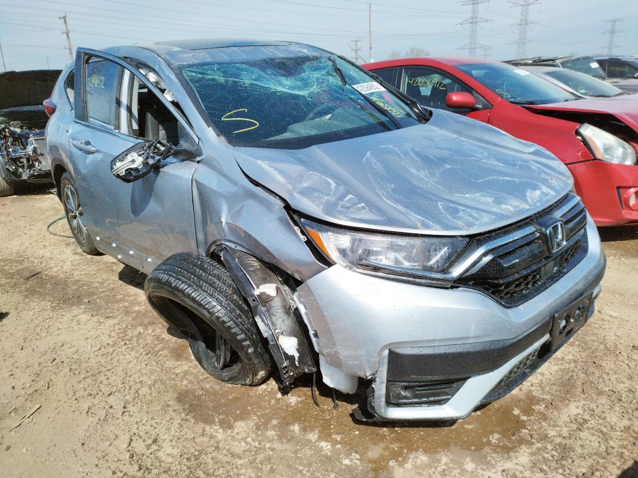 Photo 1 from auction – 2022 HONDA CR-V EX with VIN 7FARW2H51NE008347