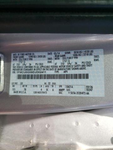 Photo 10 from auction – 2014 FORD ESCAPE SE with VIN 1FMCU0GX6EUD02411
