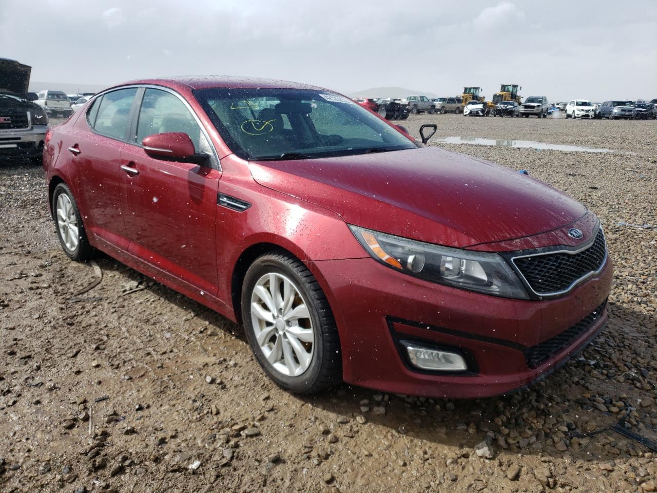 KIA OPTIMA LX 2014 with VIN 5XXGM4A73EG328931 - Photo from auction