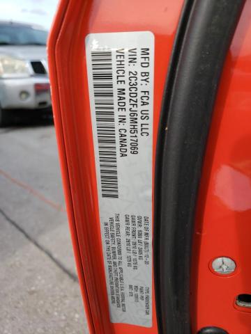 Photo 10 from auction – 2021 DODGE CHALLENGER with VIN 2C3CDZFJ6MH517069