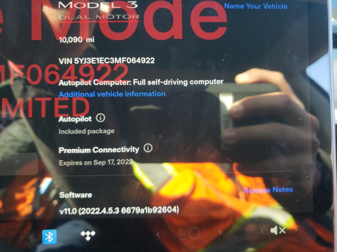 Photo 8 from auction – 2021 TESLA MODEL 3 with VIN 5YJ3E1EC3MF064922