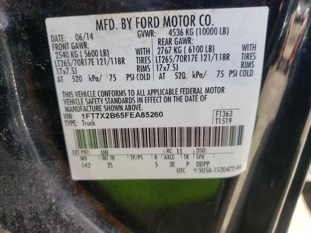 Photo 5 from auction – 2015 FORD F250 SUPER with VIN 1FT7X2B65FEA85260