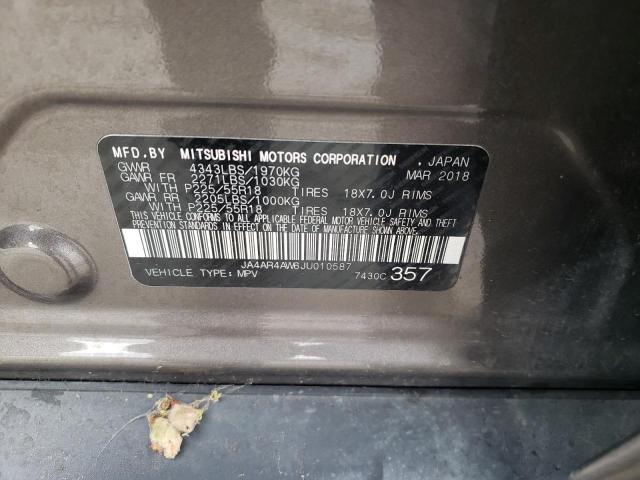 Photo 10 from auction – 2018 MITSUBISHI OUTLANDER with VIN JA4AR4AW6JU010587