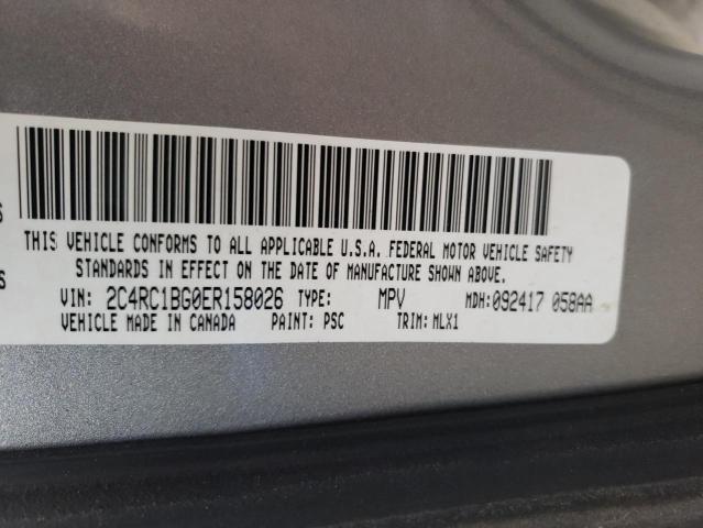 Photo 10 from auction – 2014 CHRYSLER TOWN & COU with VIN 2C4RC1BG0ER158026