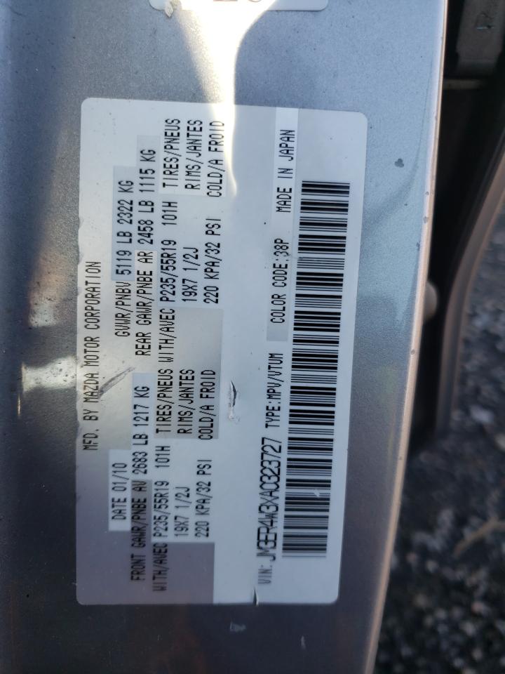 Photo 10 from auction – 2010 MAZDA CX-7 with VIN JM3ER4W3XA0323727