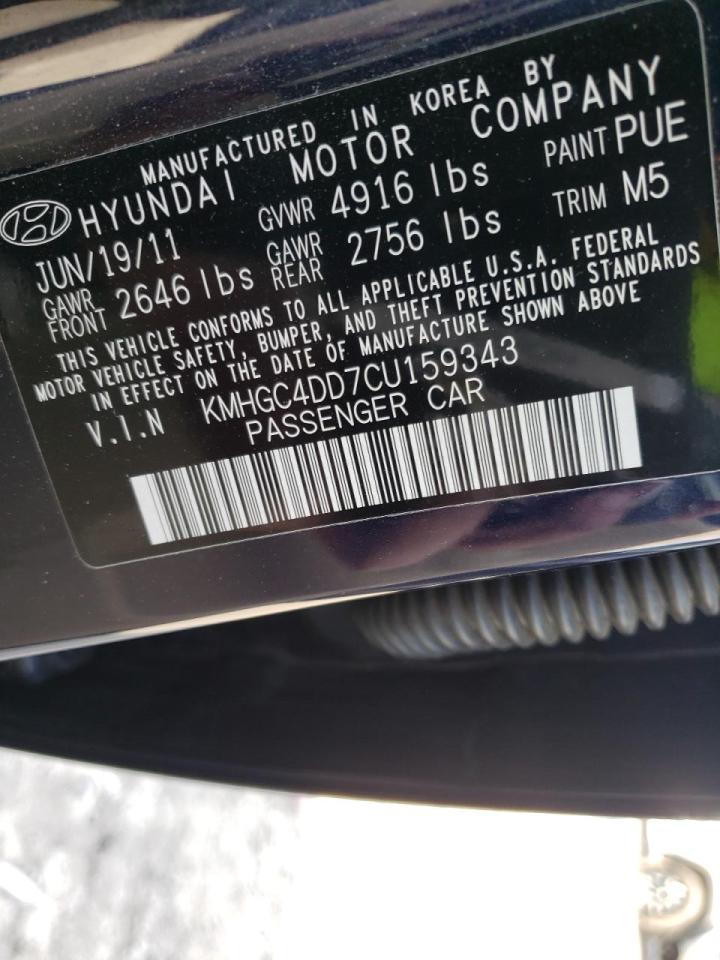 Photo 10 from auction – 2012 HYUNDAI GENESIS 3. with VIN KMHGC4DD7CU159343