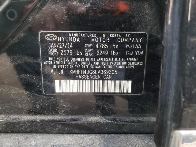 Photo 10 from auction – 2014 HYUNDAI AZERA GLS with VIN KMHFH4JG8EA369305