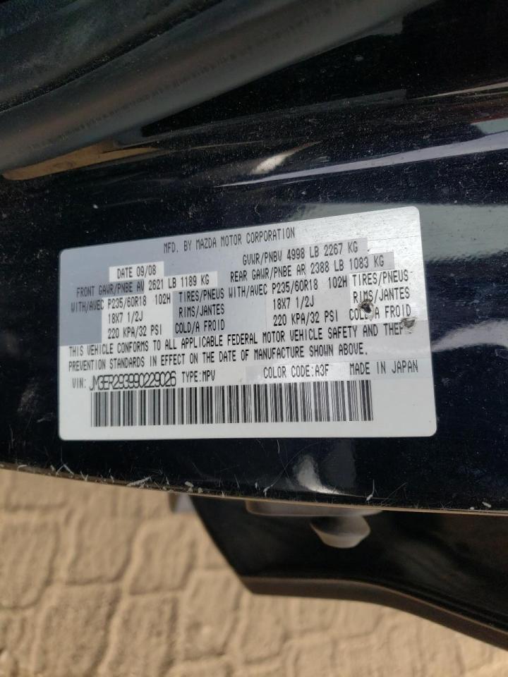 Photo 10 from auction – 2009 MAZDA CX-7 with VIN JM3ER293990229026