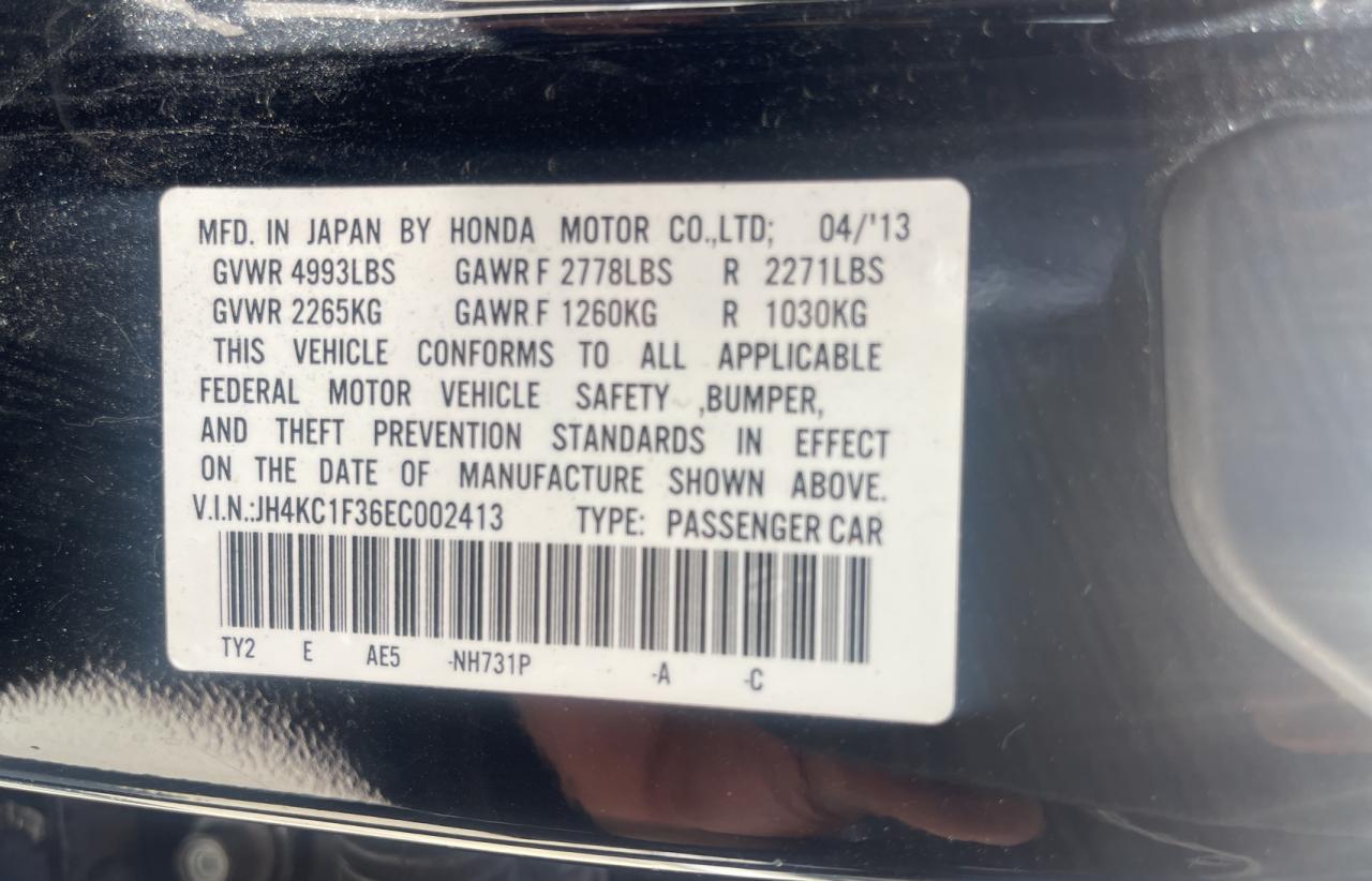 Photo 10 from auction – 2014 ACURA RLX with VIN JH4KC1F36EC002413