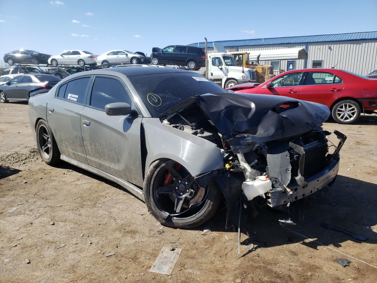 DODGE CHARGER R/ 2018 with VIN 2C3CDXGJ6JH180076 - Photo from auction
