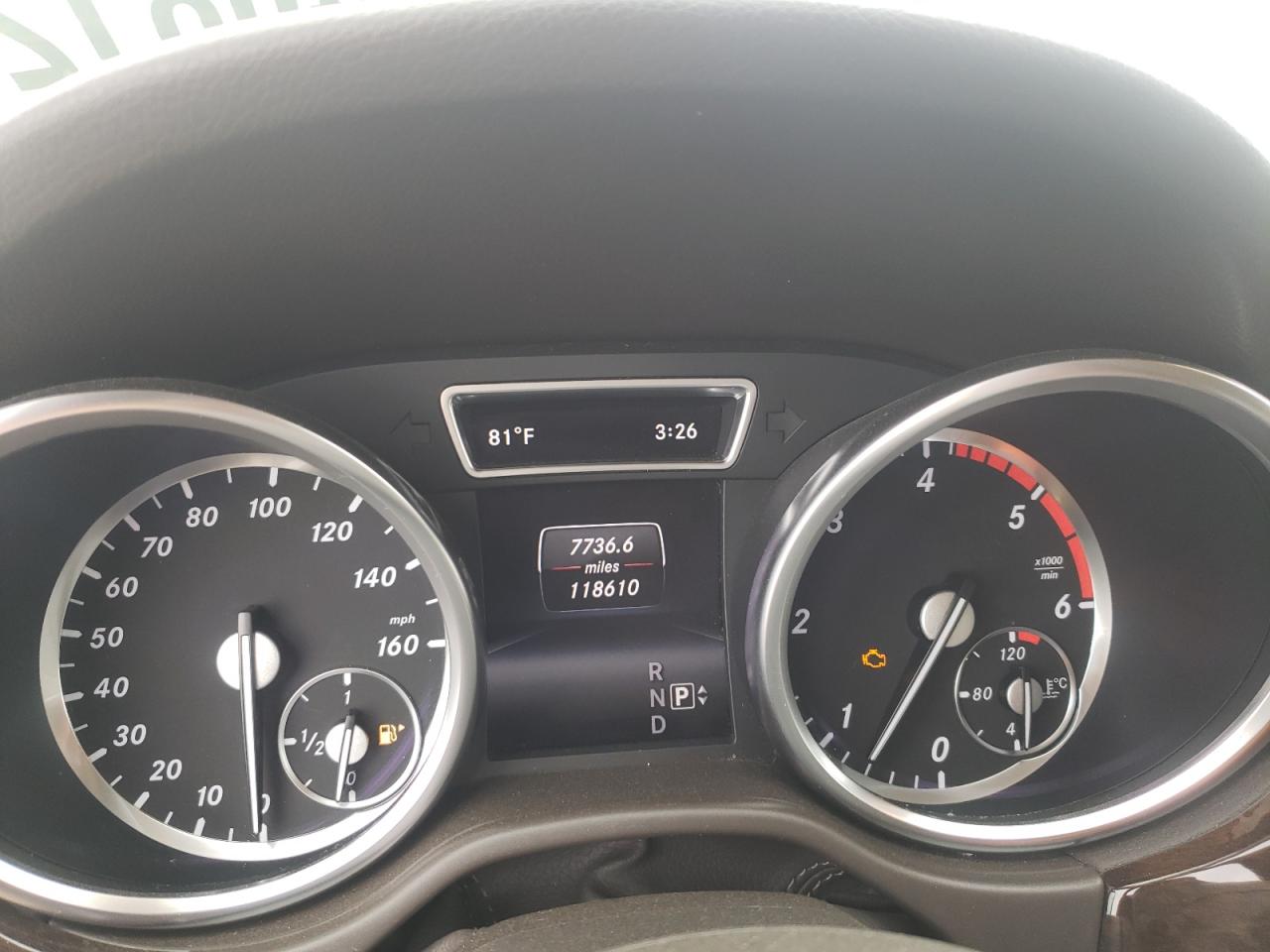 Photo 8 from auction – 2014 MERCEDES-BENZ ML 350 BLU with VIN 4JGDA2EB6EA394945