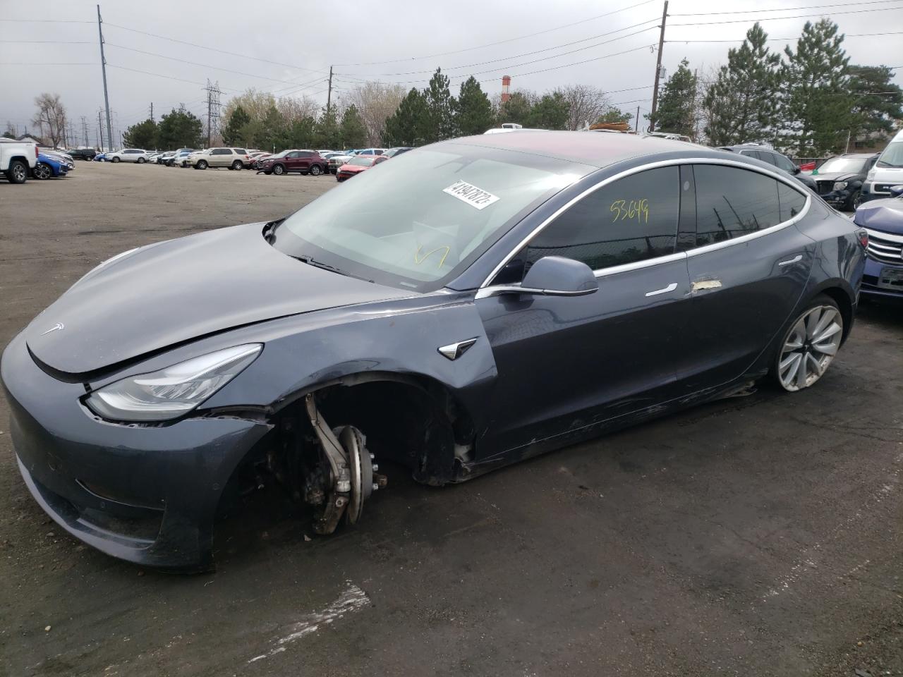 Photo 9 from auction – 2018 TESLA MODEL 3 with VIN 5YJ3E1EB2JF184486