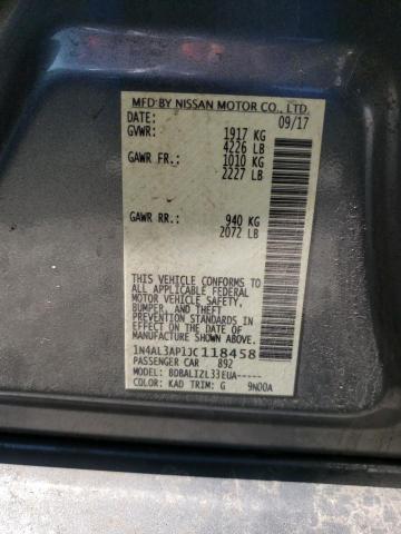 Photo 10 from auction – 2018 NISSAN ALTIMA/S/S with VIN 1N4AL3AP1JC118458