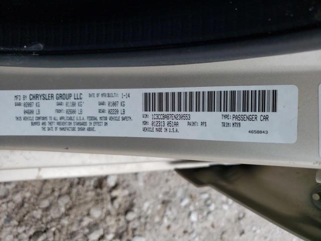 Photo 10 from auction – 2014 CHRYSLER 200 LX with VIN 1C3CCBAB7EN230553