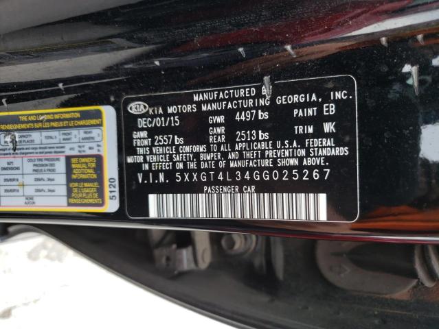 Photo 10 from auction – 2016 KIA OPTIMA LX with VIN 5XXGT4L34GG025267